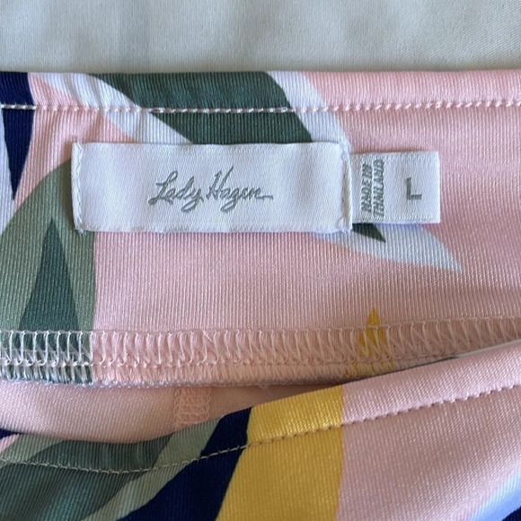 Lady Hagen Desert Getaway Retro Leaf Frosted Pink Skort Size Large - Picture 7 of 7